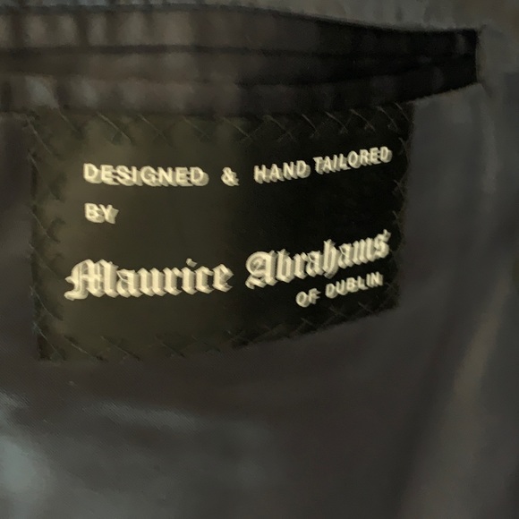 Hand Tailored in Dublin Ireland Men’s Herringbone Wool & Cashmere Overcoat - Picture 7 of 12